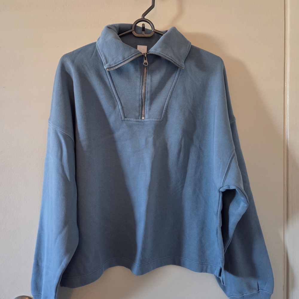 GAP Light Blue Half-Zip Pullover Sweater